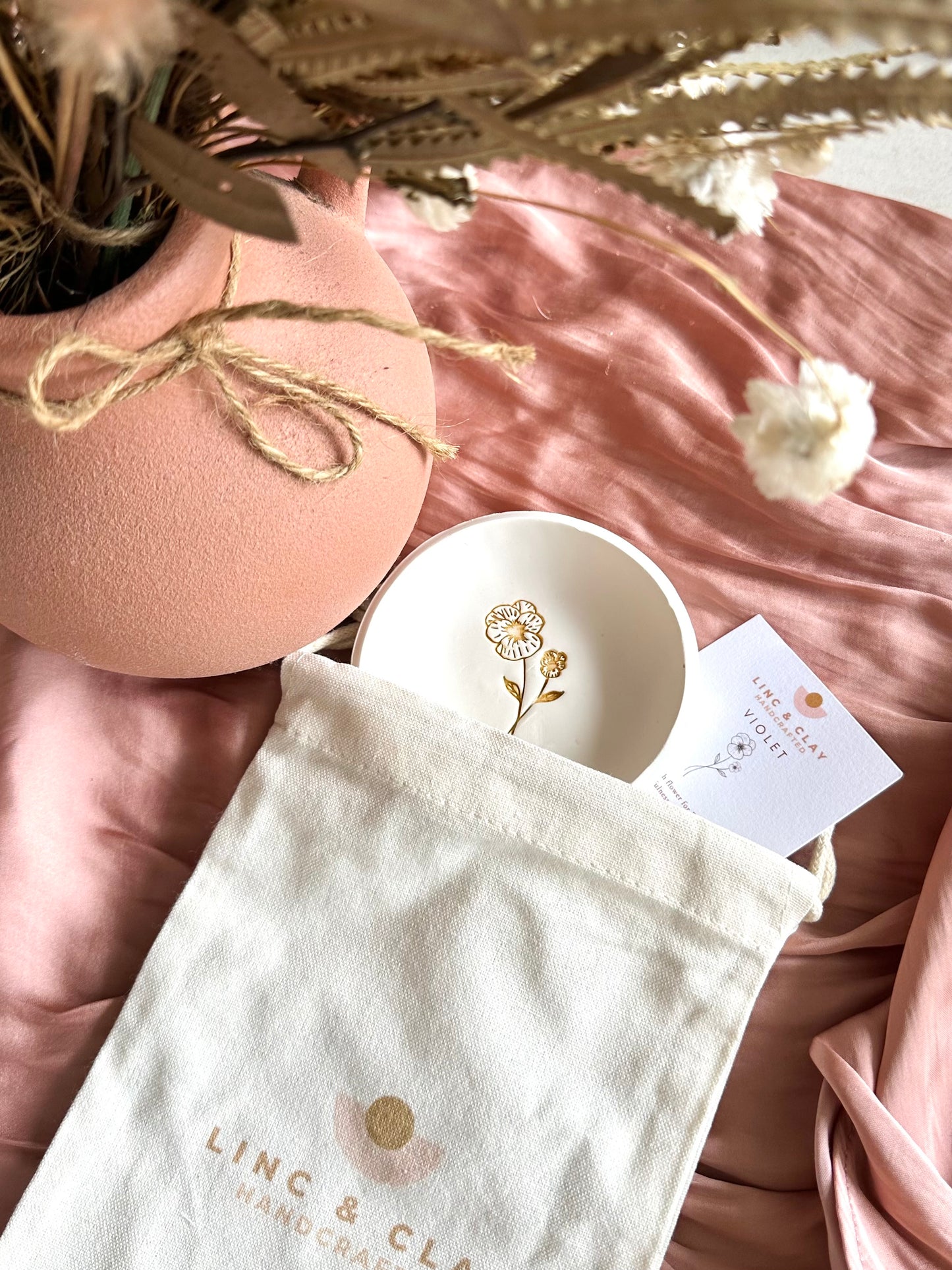 February - Violet Birth Flower Trinket Tray