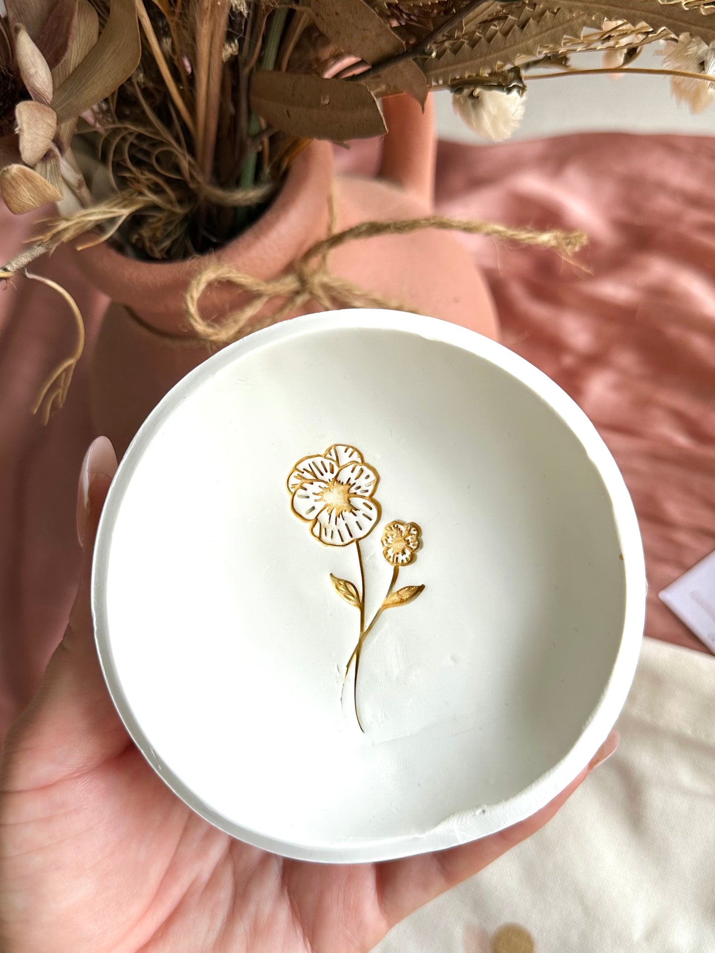 February - Violet Birth Flower Trinket Tray