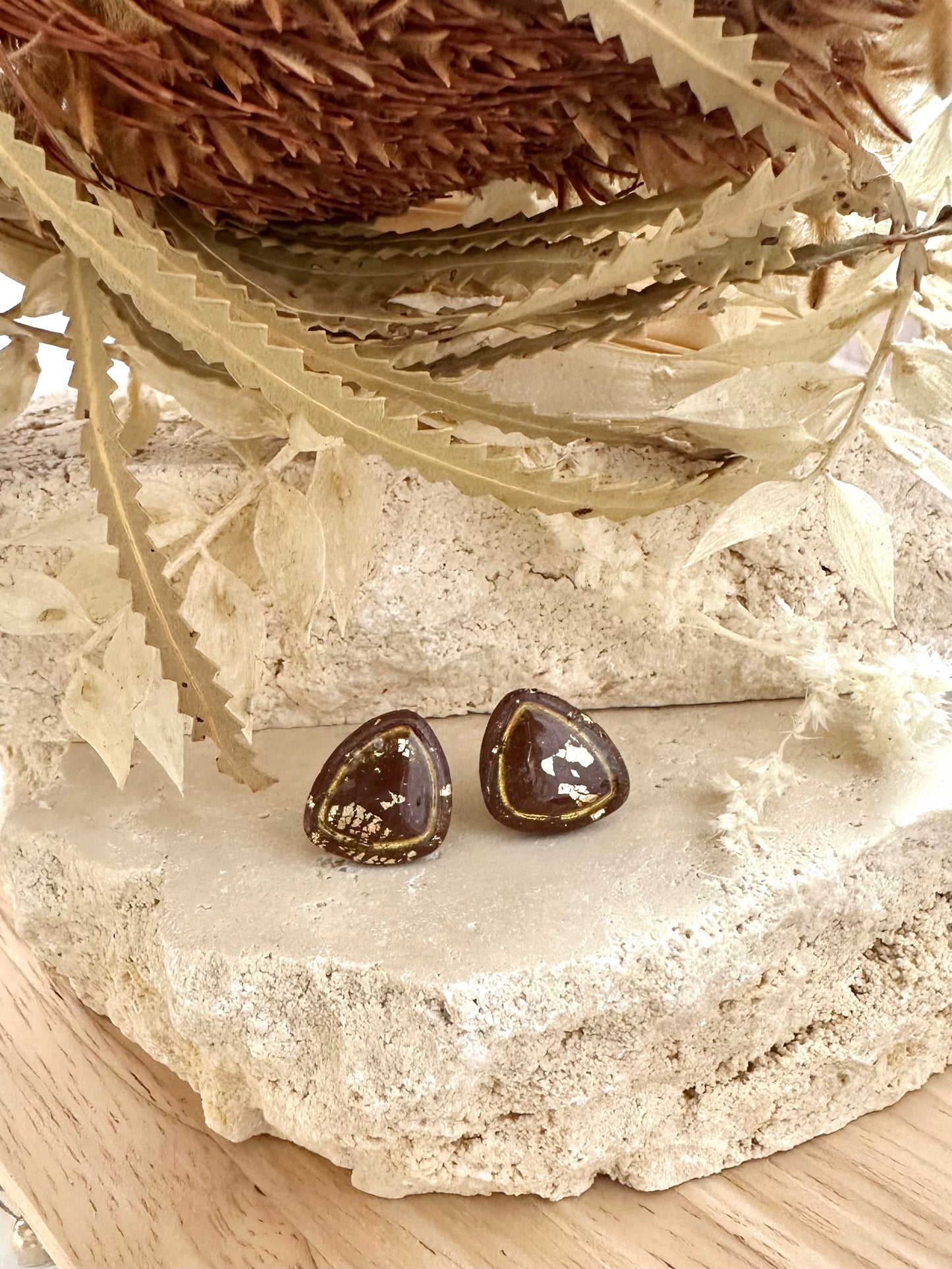 Pascalle Studs - Brown