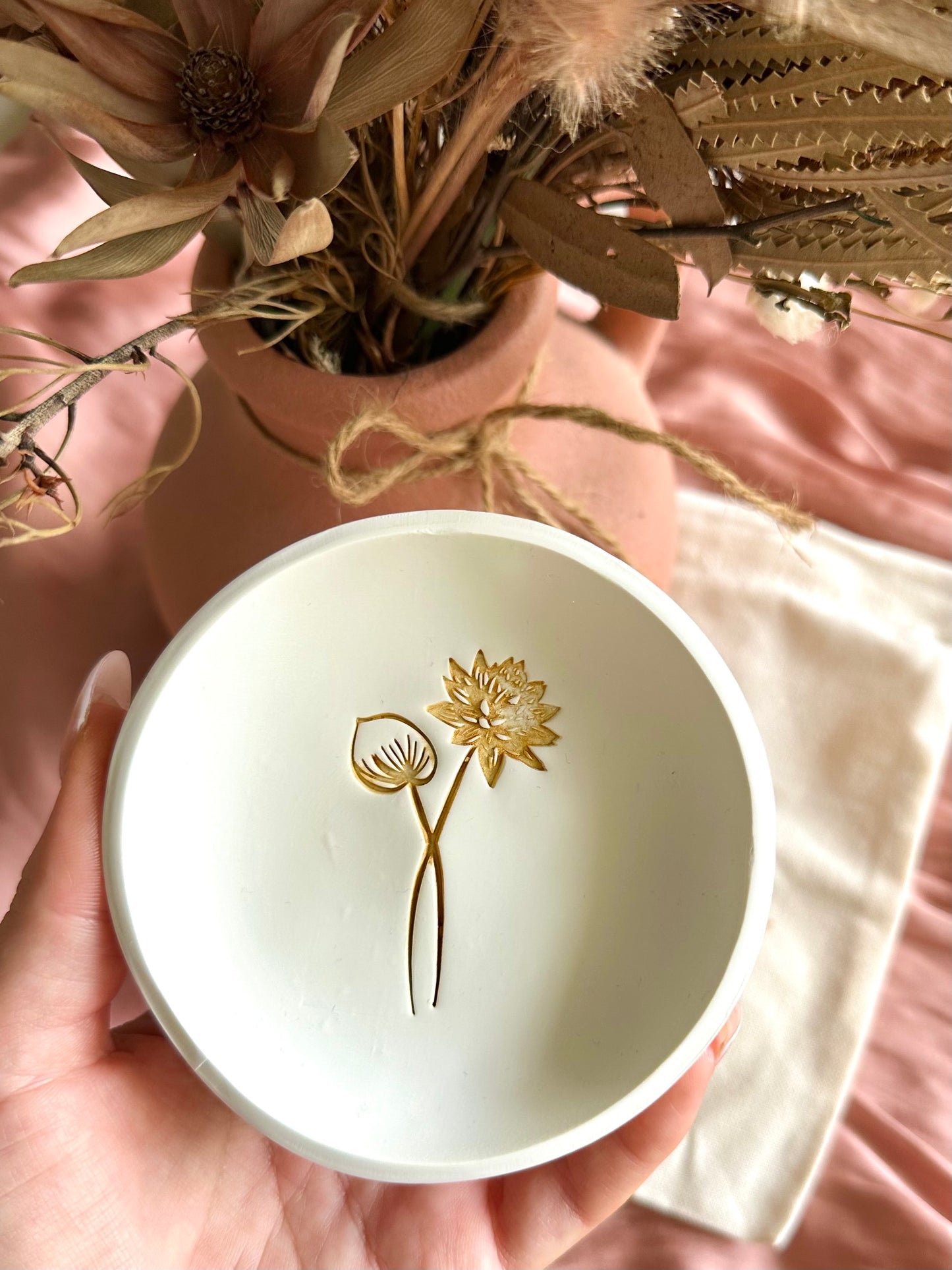 July - Lotus Birth Flower Trinket Tray