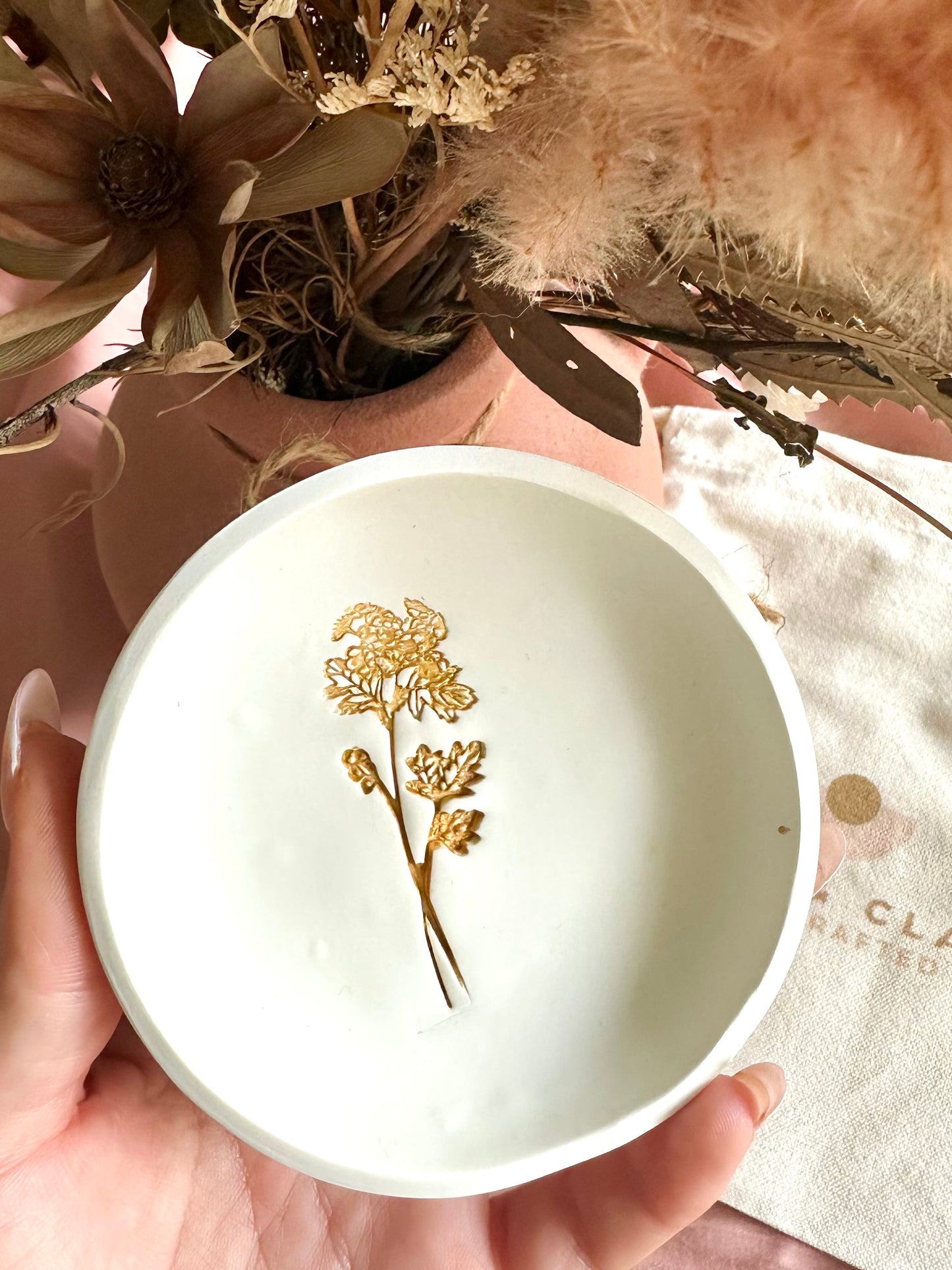 May - Hawthorne Birth Flower Trinket Tray