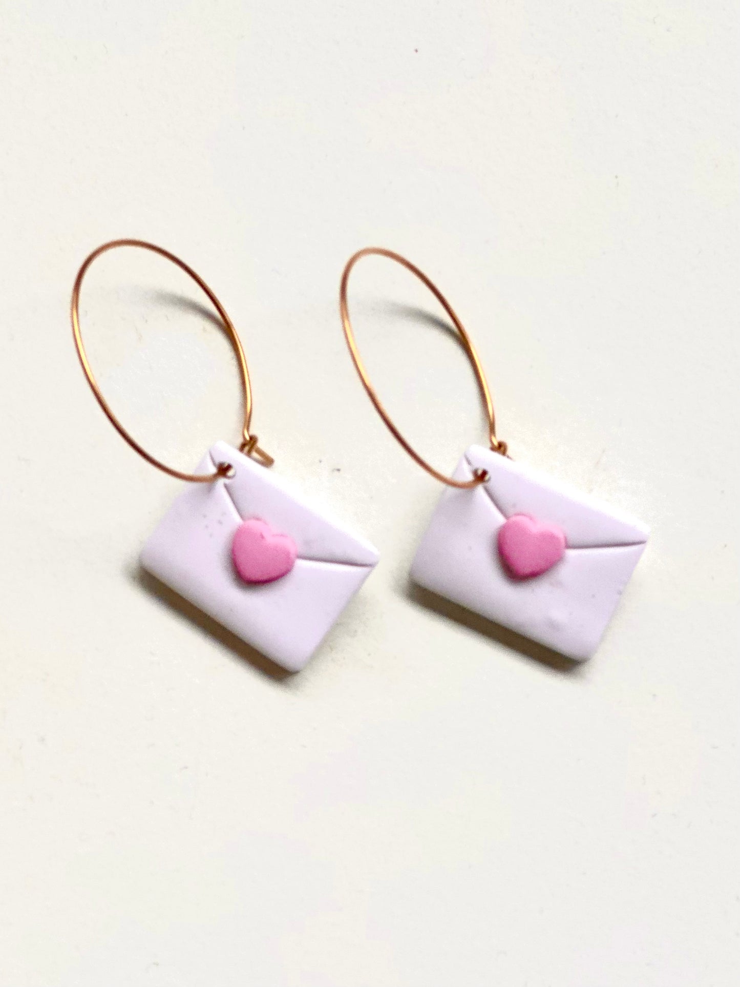 Love Letter Hoops - Pink